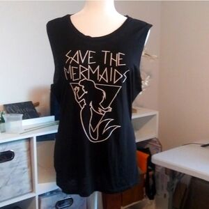 Disney Princess Muscle tee Save the Mermaids